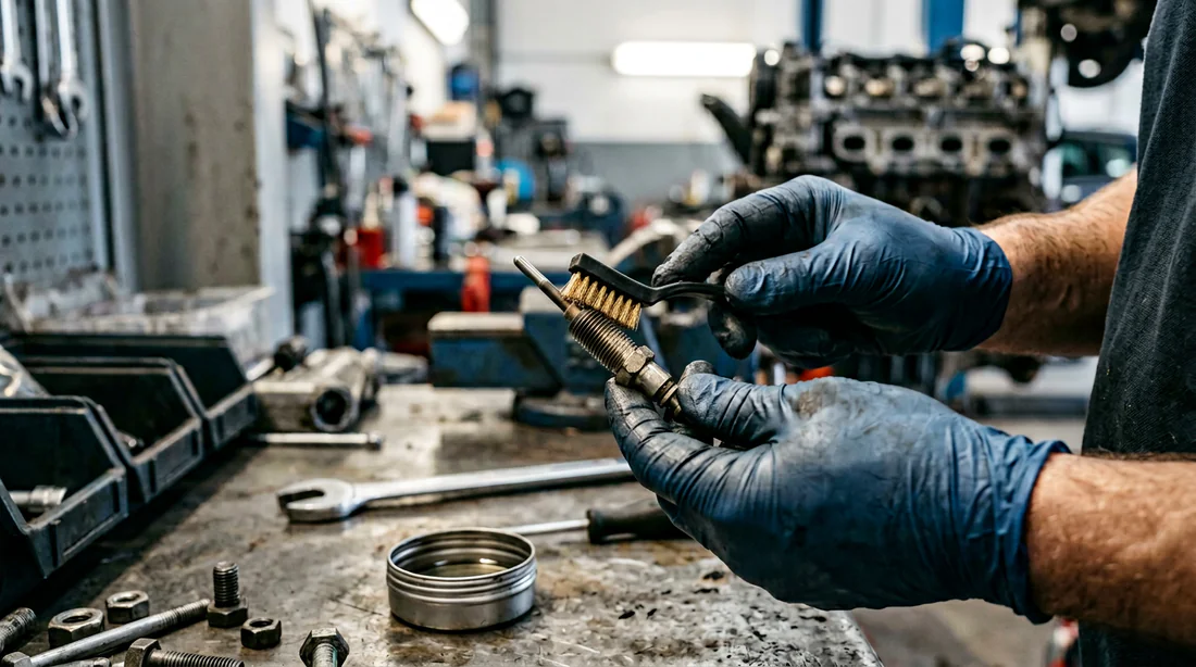Pompe à carburant pour chauffage Autoterm démontée.