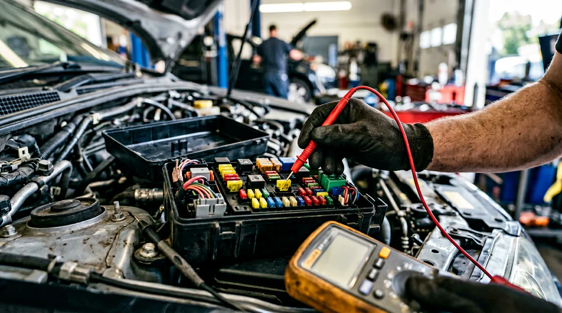 Contrôle de continuité d'un fusible automobile avec un multimètre