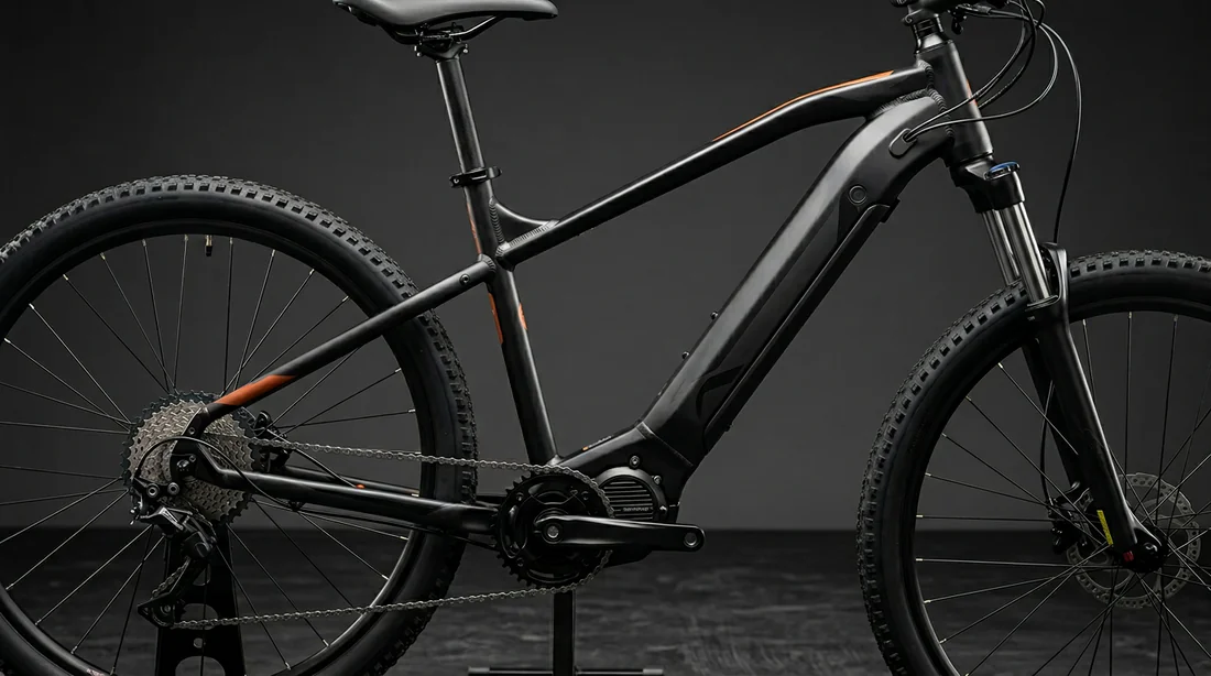 VTT électrique et symbolisme de la réglementation routière.