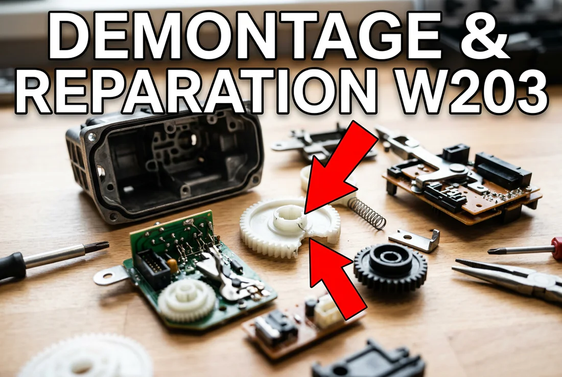 Composants électroniques et capteurs du sélecteur de vitesse Mercedes