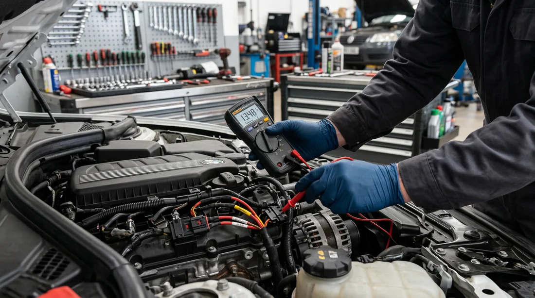 Contrôle des faisceaux électriques moteur par un mécanicien