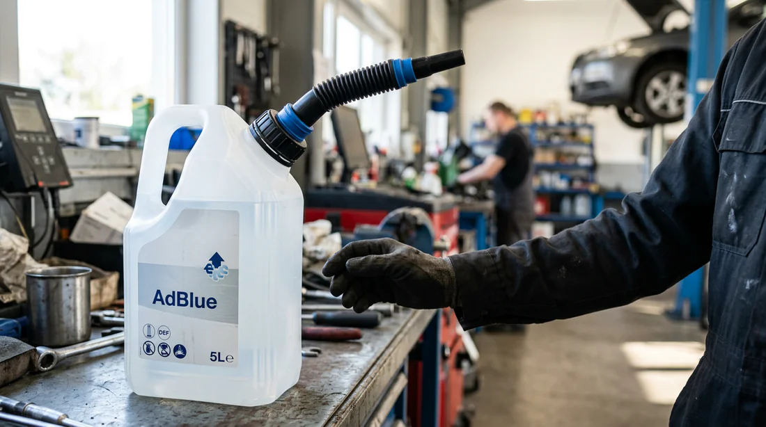 Bidon d'AdBlue pour entretien automobile