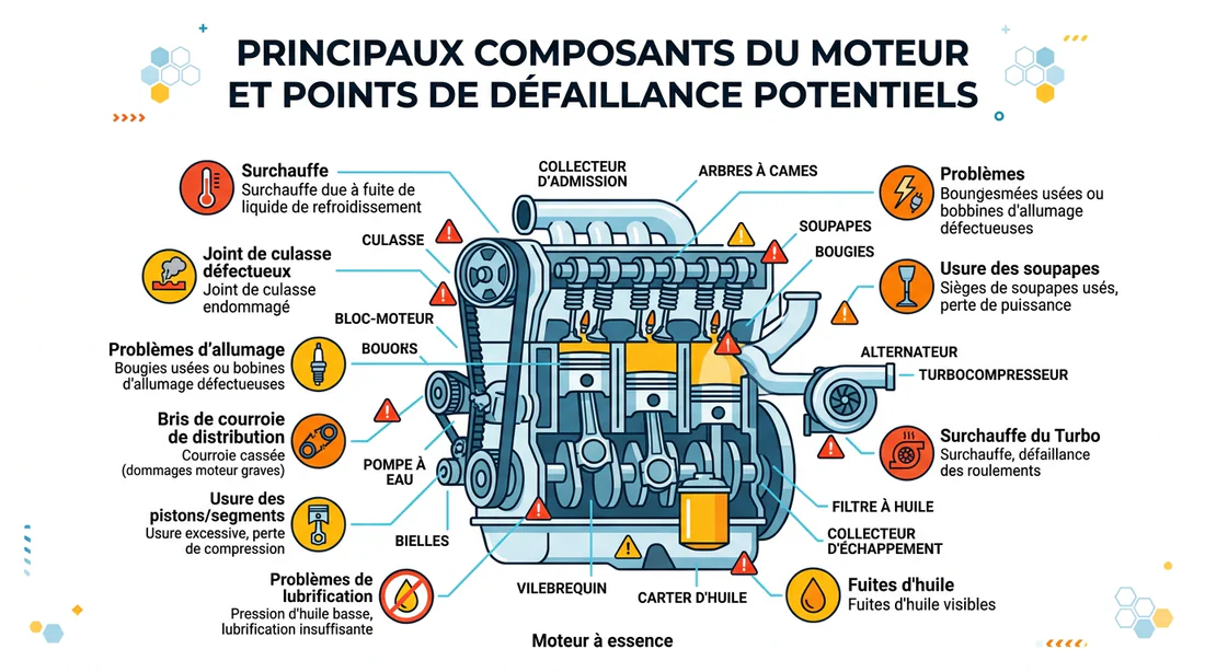 Schéma des causes de pannes du groupe propulseur