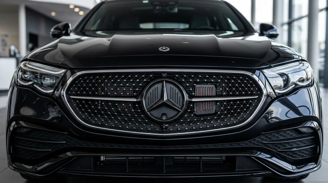 Capteur radar intégré dans la calandre Mercedes-Benz