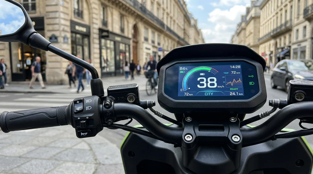Écran de contrôle et tableau de bord numérique du Silence S01
