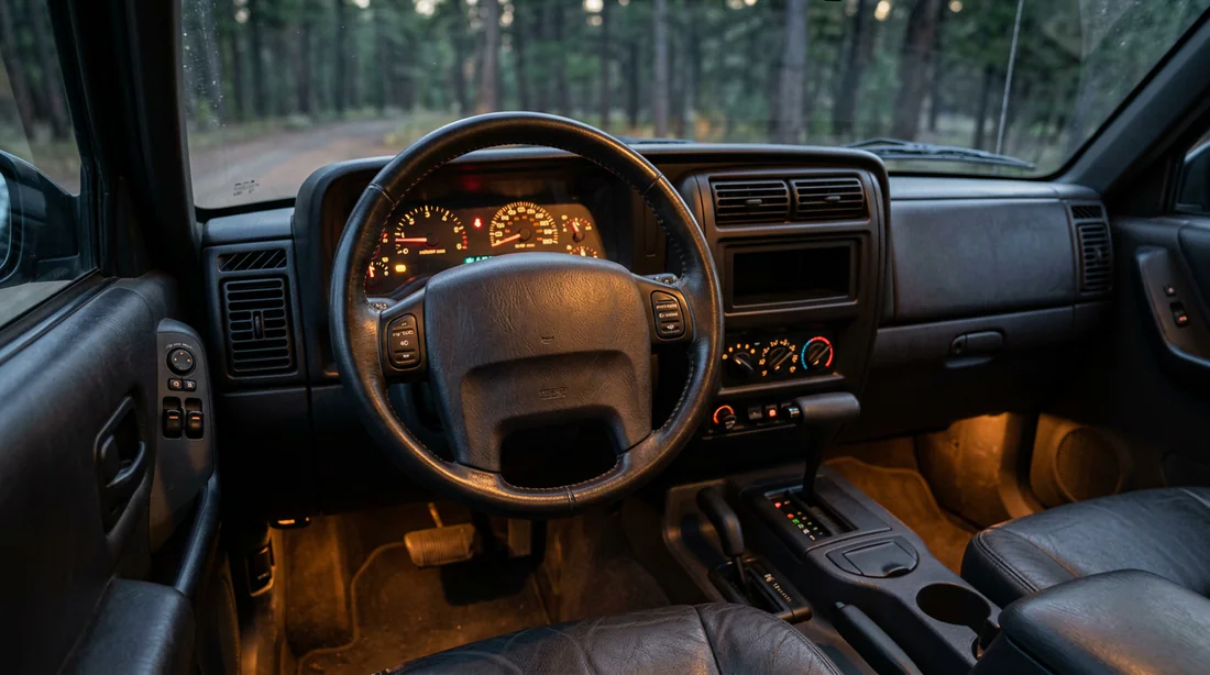 Habitacle et planche de bord du Jeep Cherokee KK